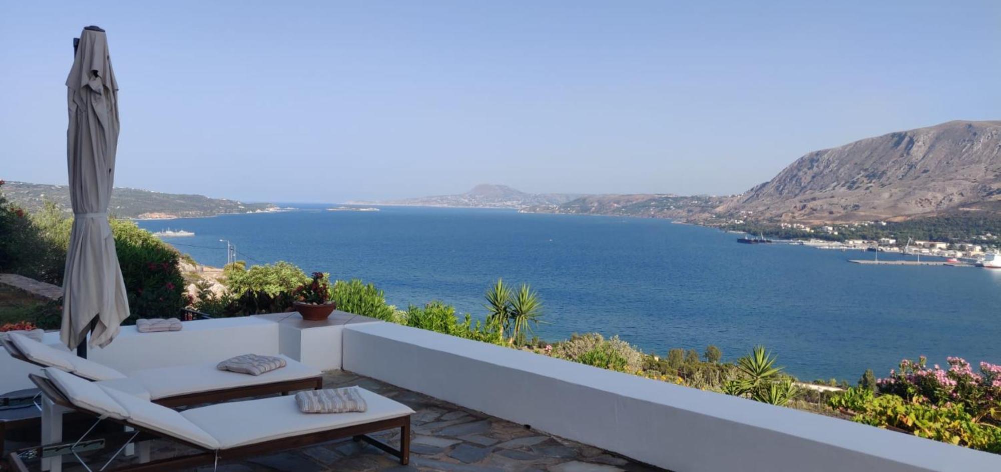 Panoramic Seaview Holiday House Soúda Buitenkant foto