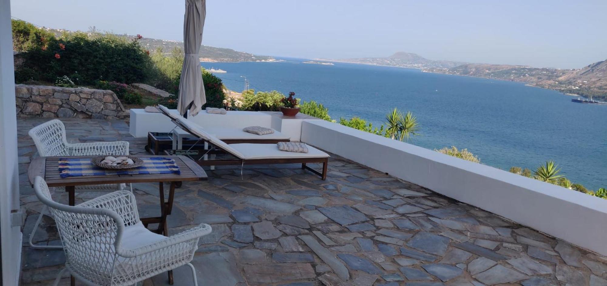 Panoramic Seaview Holiday House Soúda Buitenkant foto